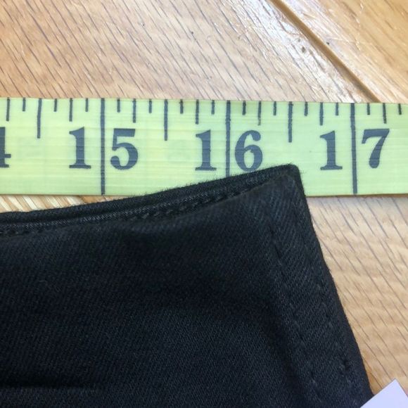 🔴 2 for $25 WILD FABLE Stretch Black Denim Seamed Mini Skirt size 14W - Picture 2 of 6